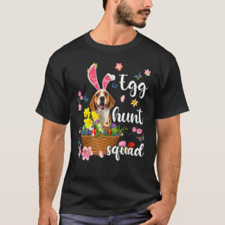 T-shirt Joyeux beagle Jour de Pâques Chasse aux oeufs colo