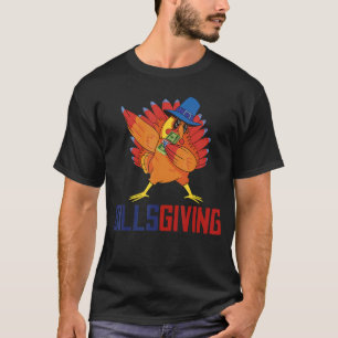 T-shirt Joyeux BillsGiving Poulet Dabbing Dinde 4