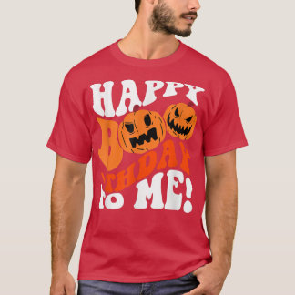 T-shirt Joyeux BooThday à moi Citrouille Jack O Lantern Ha