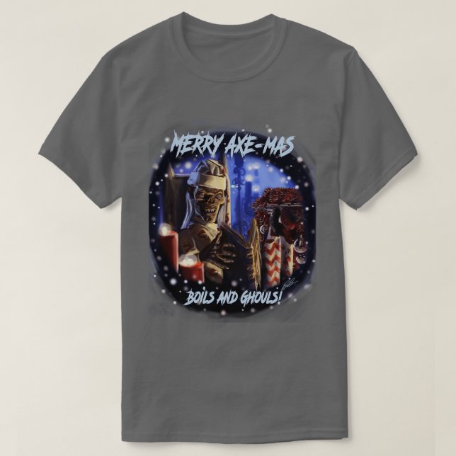 T-shirt Joyeux boules AxeMas et gouls (Design devant)