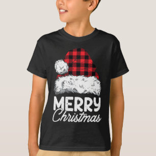 T-shirt Joyeux Buffalo de Noël Plaid Rouge Noël Noël Noël