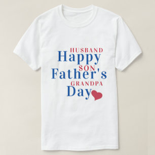 T-shirt Joyeux Cadeau De Fête des pères À Mari, Fils Et Gr