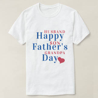 T-shirt Joyeux Cadeau De Fête des pères À Mari, Fils Et Gr