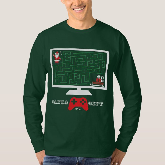 T-shirt Joyeux cadeau de Noël Père Noël (Devant)