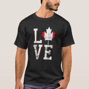 T-shirt Joyeux Canada Day I Love Canada Maple Leaf drapeau