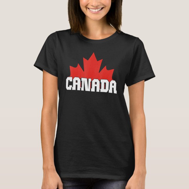 T-shirt Joyeux Canada Fête du Canada Mable Leaf Pays canad (Devant)