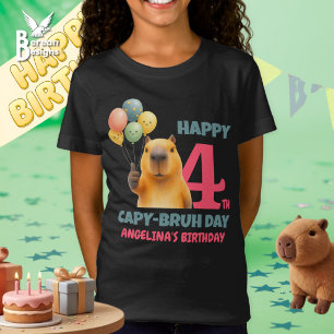 T-Shirt Joyeux Cappy Bruh Anniversaire Capybara Personnali