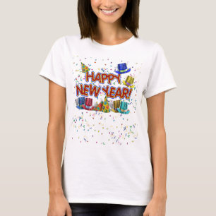 T-shirt Joyeux Casquettes du Nouvel An
