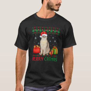 T-shirt Joyeux Catmas Chat Vilain Noël Burmilla Maman Papa