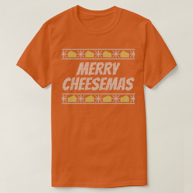 T-shirt Joyeux Cheesemas fromage de Noël design cadeau pou (Design devant)