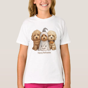 T-shirt Joyeux chien d'Halloween Goldendoodle