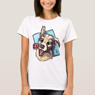 T-shirt Joyeux chien et biscuit