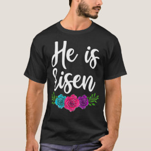 T-shirt Joyeux Chrétien de Pâques, Il Est Ressuscité Femme