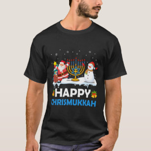T-shirt Joyeux Chrismukkah Hanoukka Fun Joyeux Juif de Noë