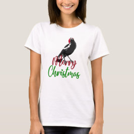 T-shirt Joyeux Christmas Australian magpie tee