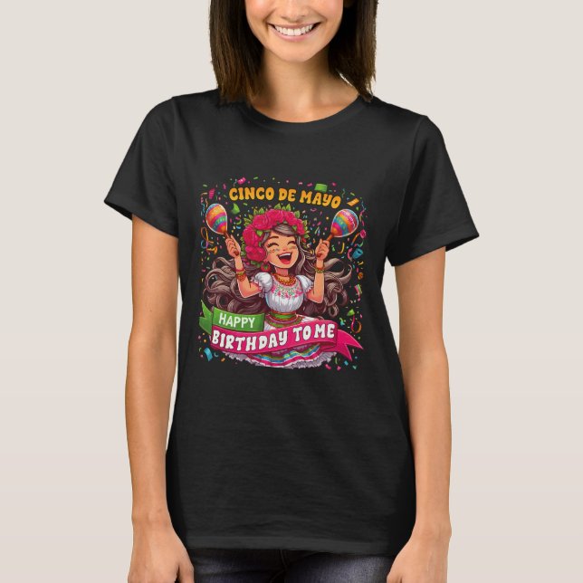 T-shirt Joyeux Cinco De Mayo Anniversaire Pour Moi Parti M (Devant)