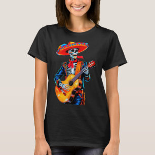 T-shirt Joyeux cinco de mayo chapeau mexicain guitare crân