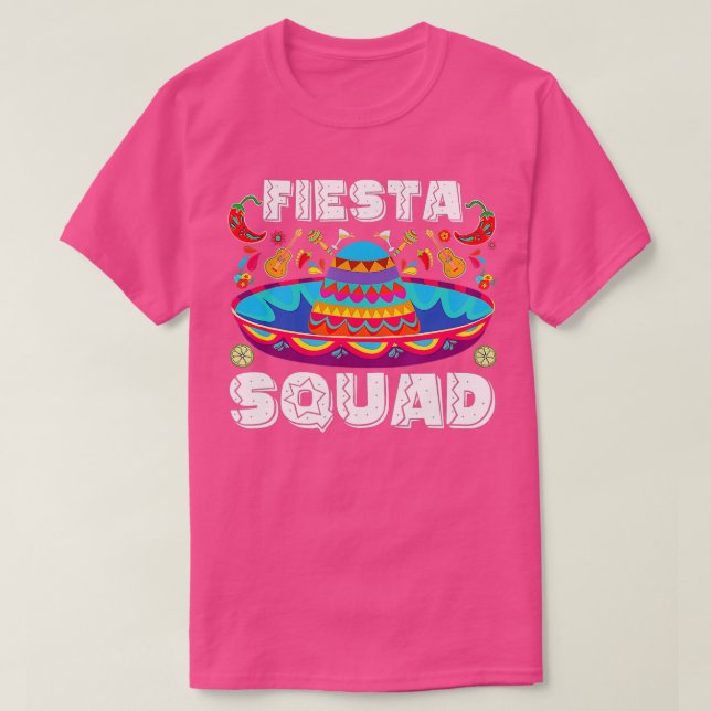 T-shirt Joyeux Cinco De Mayo Lets Fiesta Squad 5 Mai Mexi (Design devant)