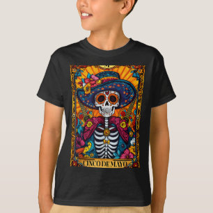T-shirt Joyeux cinco de mayo mexicain chapeau guitare crân