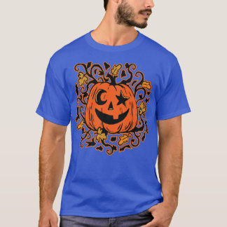T-shirt Joyeux Citrouille dans la conception de la récolte