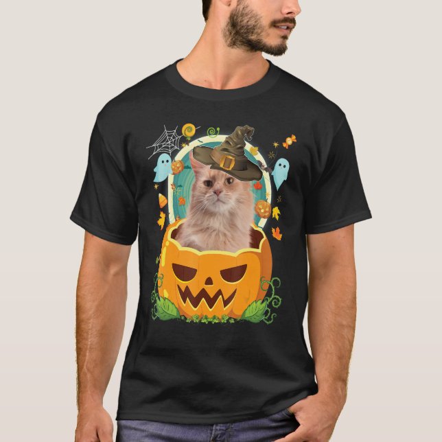 T-shirt Joyeux Citrouille d'Halloween somalien sorcière Ca (Devant)