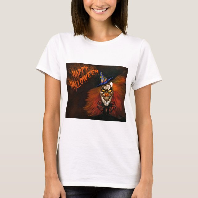 T-shirt Joyeux Clown effrayant d'Halloween (Devant)