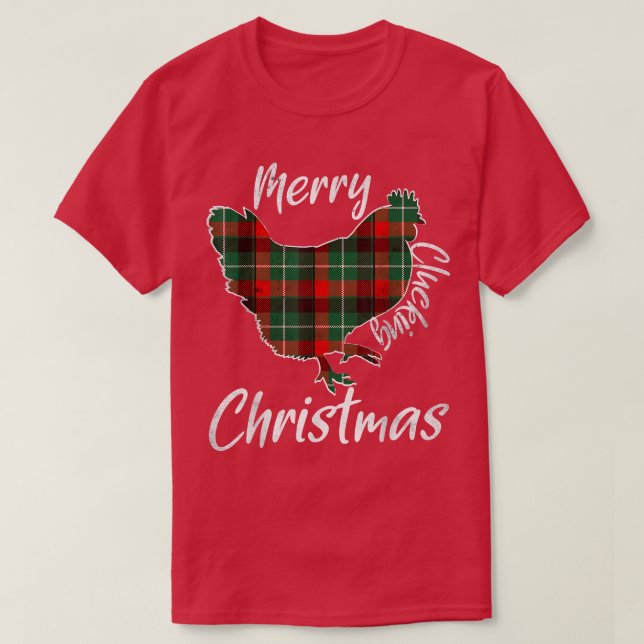 T-shirt Joyeux Clucs Noël Drôle Lover de poulet Farme (Design devant)