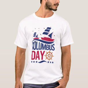 T-shirt Joyeux Columbus Day – Audacieux, Patriotiq