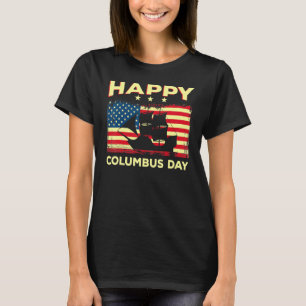 T-shirt Joyeux Columbus Day Discovery Italien Explorer
