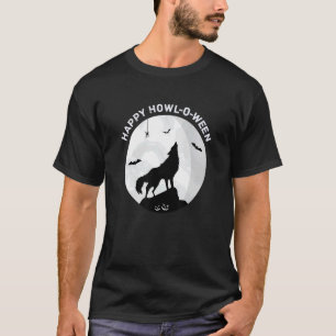 T-shirt Joyeux costume d'Halloween Howl Wolf Halloween