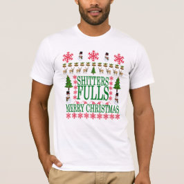 T-shirt Joyeux de Noël de Shitters chandail laid drôle