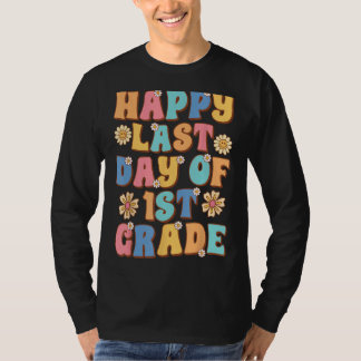 T-shirt Joyeux Dernier Jour de 1re Année Cute Groovy Premi
