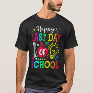 T-shirt Joyeux Dernier Jour De 2e Année Remise Des Diplôm