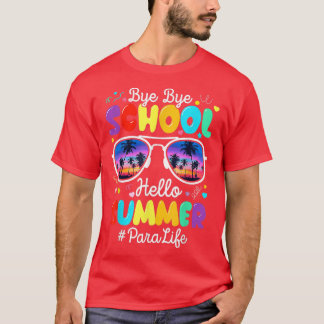 T-shirt Joyeux Dernier Jour De Para Vacances Été De L'Écol