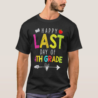 T-shirt Joyeux Dernier Jour De Professeur De 4e Élèves