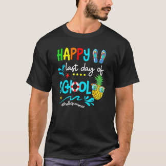 T-shirt Joyeux Dernier Jour D'École Bonjour L'Été Profess