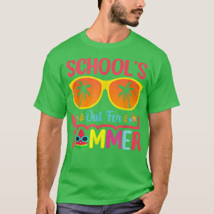 T-shirt Joyeux Dernier Jour D'École De Vacances D'Été Prof