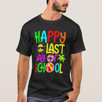 T-shirt Joyeux Dernier Jour D'École   Élèves Et Enseignant