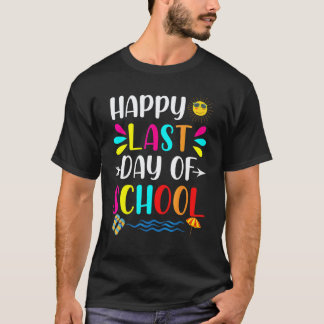 T-shirt Joyeux Dernier Jour D'École Élèves Et Enseignants