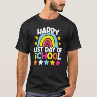 T-shirt Joyeux Dernier Jour D'École Élèves Et Enseignants