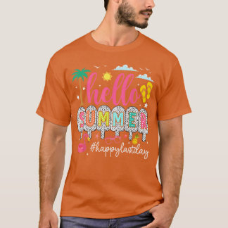T-shirt Joyeux Dernier Jour d'École Enseignant Enfants Bon