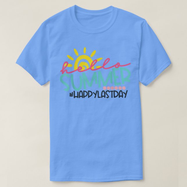 T-shirt Joyeux Dernier Jour d'École Professeur Élève Bonjo (Design devant)