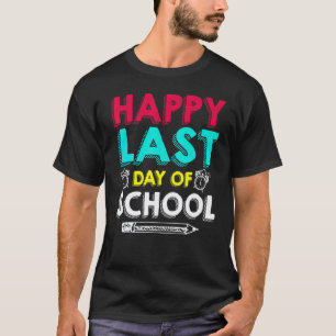 T-shirt Joyeux Dernier Jour D'École Professeur Étudiant Re