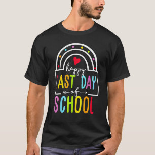 T-shirt Joyeux Dernier Jour D'École Professeur Étudiant Re