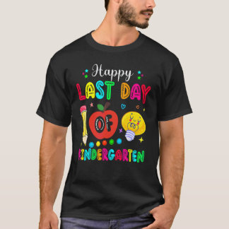 T-shirt Joyeux Dernier Jour D'enseignant De Maternelle Élè