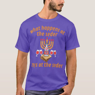 T-shirt Joyeux Dîner de Seder Pâques Matzah Fête juive