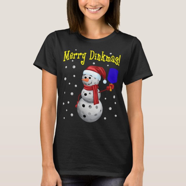 T-shirt Joyeux Dinkmas - Snowman (Devant)
