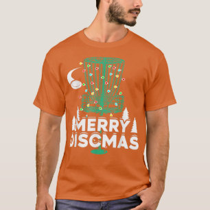 T-shirt Joyeux Disques de Golf Frisbee Noël Fun Noël