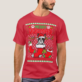 T-shirt Joyeux Dogmas Boston Terrier Chien Drôle Mauvais N