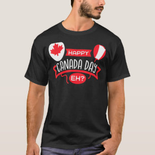 T-shirt Joyeux drapeau canadien de la fête du Canada Eh Fe